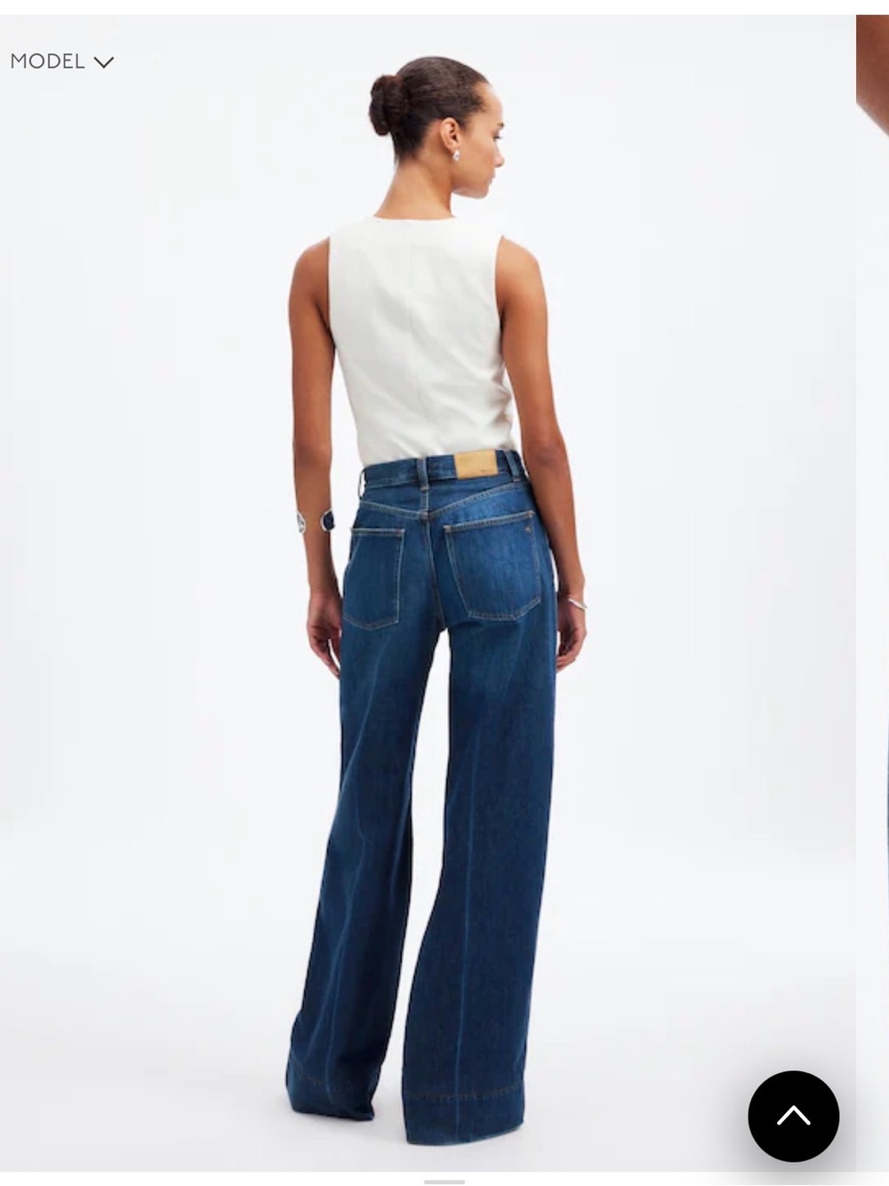 Madewell Superwide Leg Jeans: Softdrape Denim Edition Size 33 NWT - Picture 3 of 12